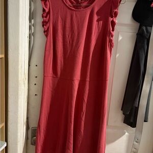 Old Navy Red Ruffle Sleeve Mini Dress